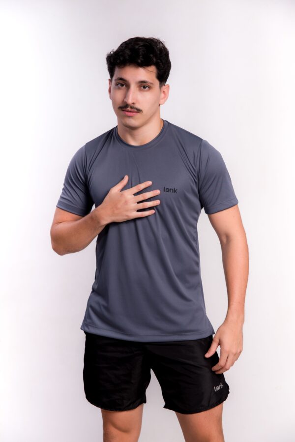 Camisa Básica Masculina - Cinza