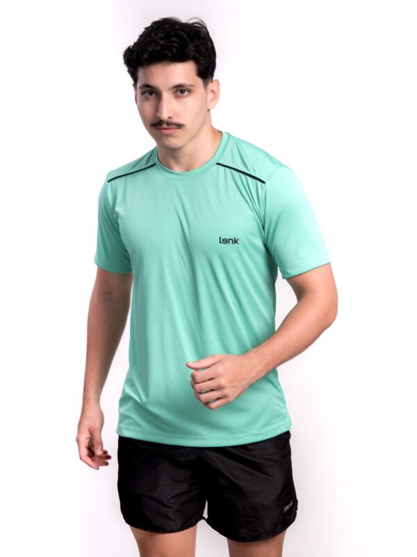 Camisa Line Masculina - Verde Com Detalhe Preto