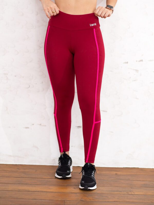 Calça Bicolor Vinho