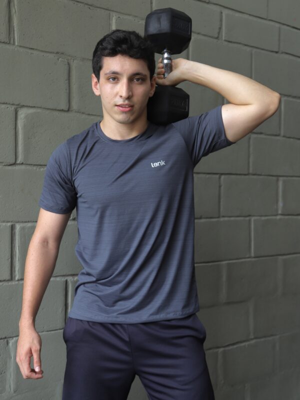 Camisa Básica Masculina Cinza