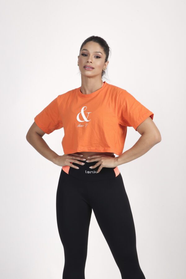 Cropped Phrase Laranja