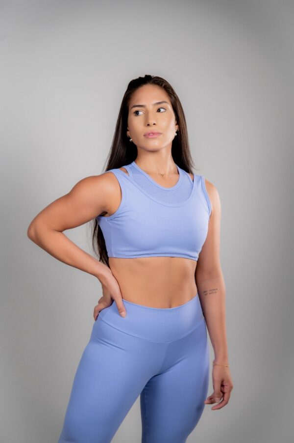 Top Double Lilás