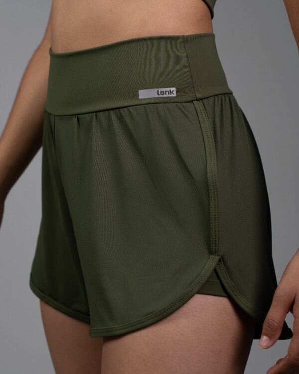 Short Tela Liso Verde