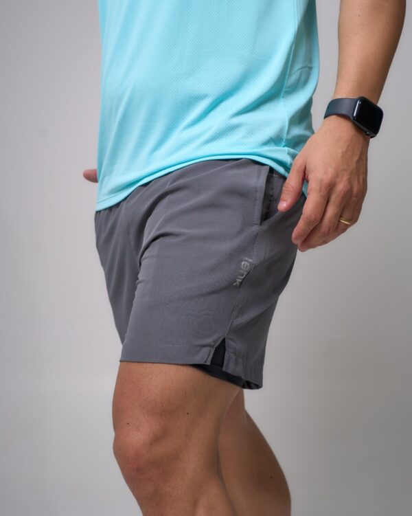 Bermuda Bicolor Boxer Cinza
