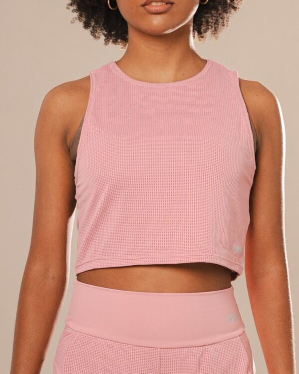 Cropped Tela Rosa