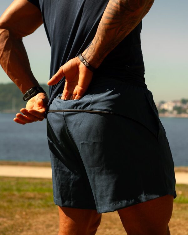 Short Boxer Masculino Azul Inverno